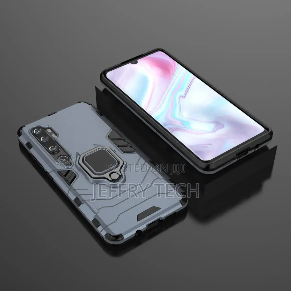 Xiaomi Mi CC9 Pro Silicone TPU Magnetic Ring Holder Armor S