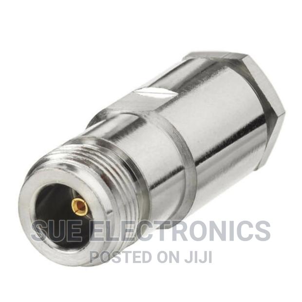 N Female Clamp Type RF Connector for 1/2-Inch Cable
