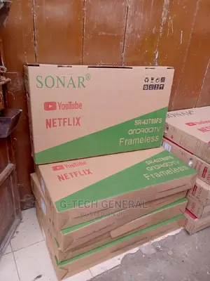 Sonar 43" Frameless Smart Android Youtube, Netflix