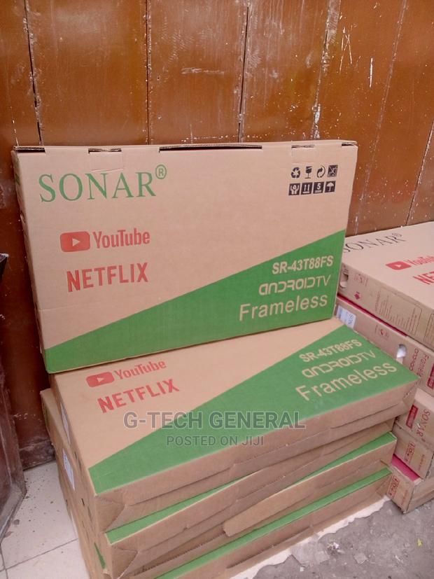 Sonar 43" Frameless Smart Android Youtube, Netflix - thumbnail 3