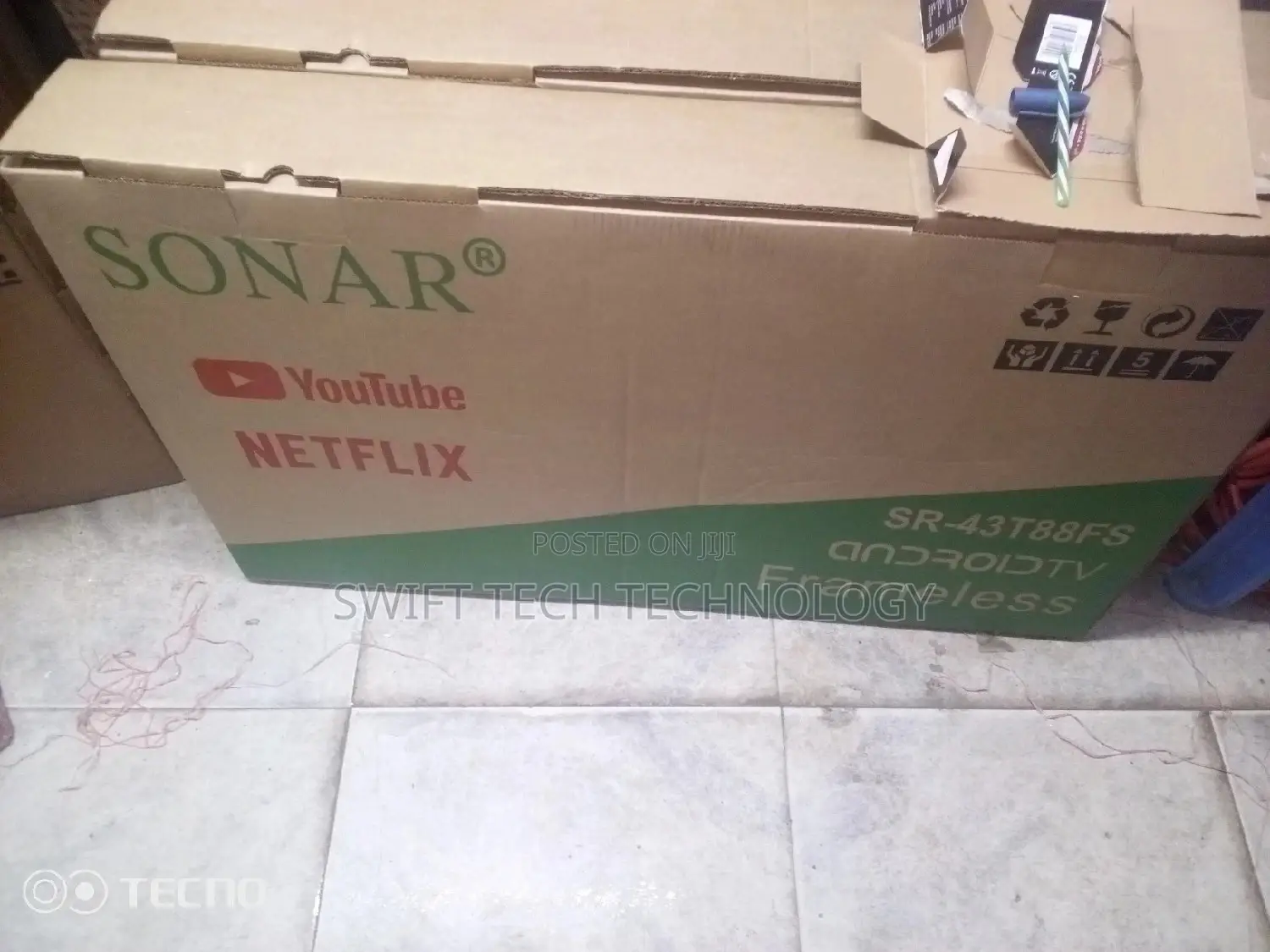 Sonar 43 Smart Android Tv Frameless 