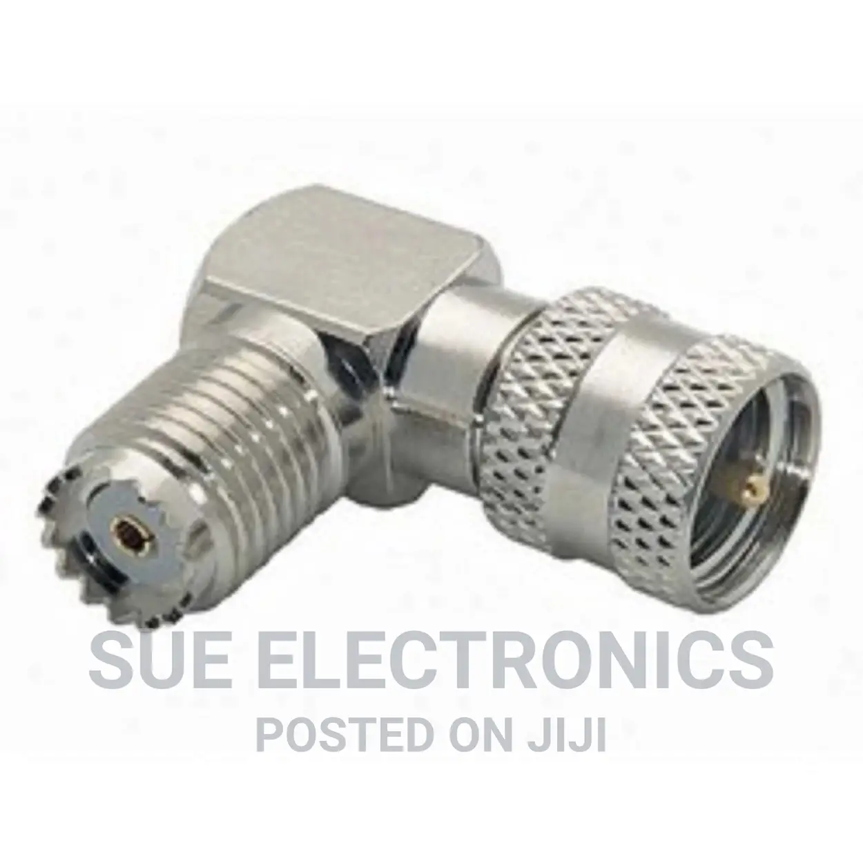 Uhf Female to Uhf Male Right Angle Adaptor