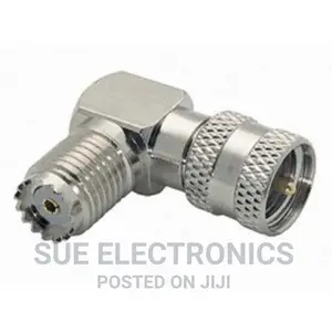 Uhf Female to Uhf Male Right Angle Adaptor