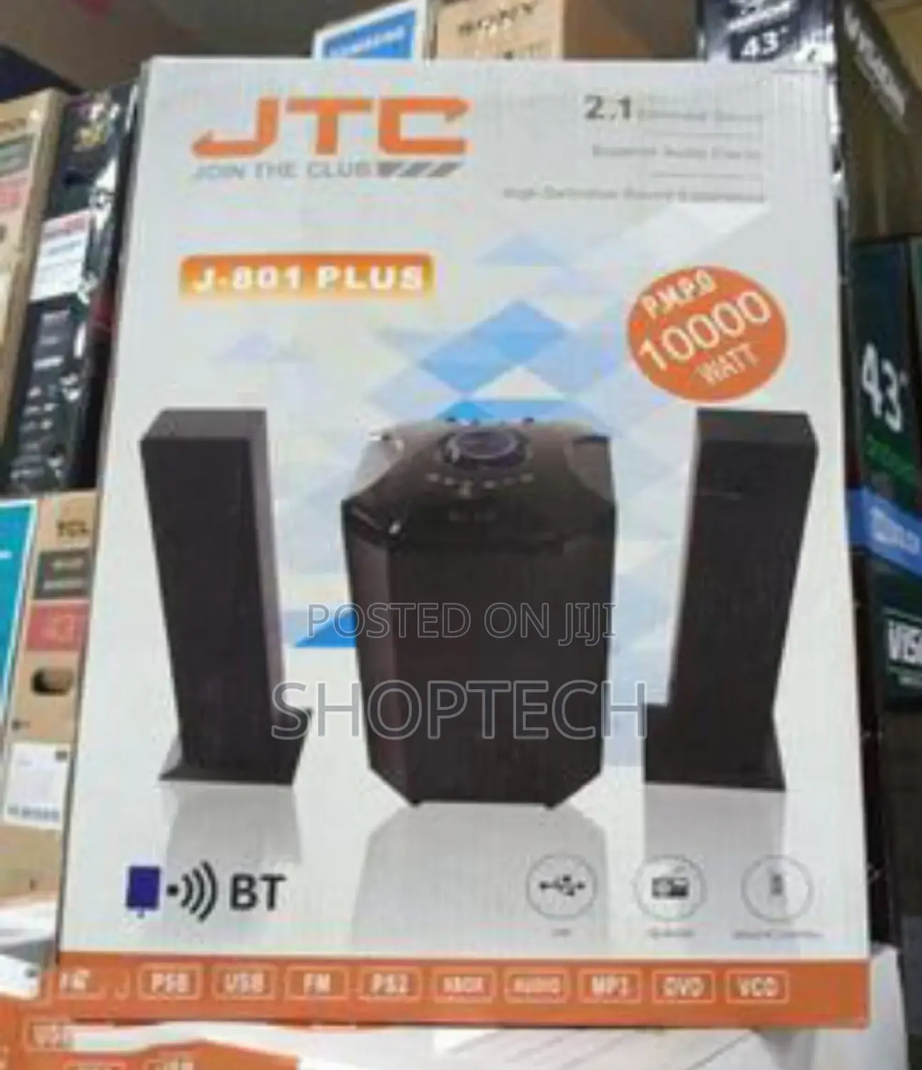 2.1ch Jtc 801 Mtungi Multimedia Speaker System.