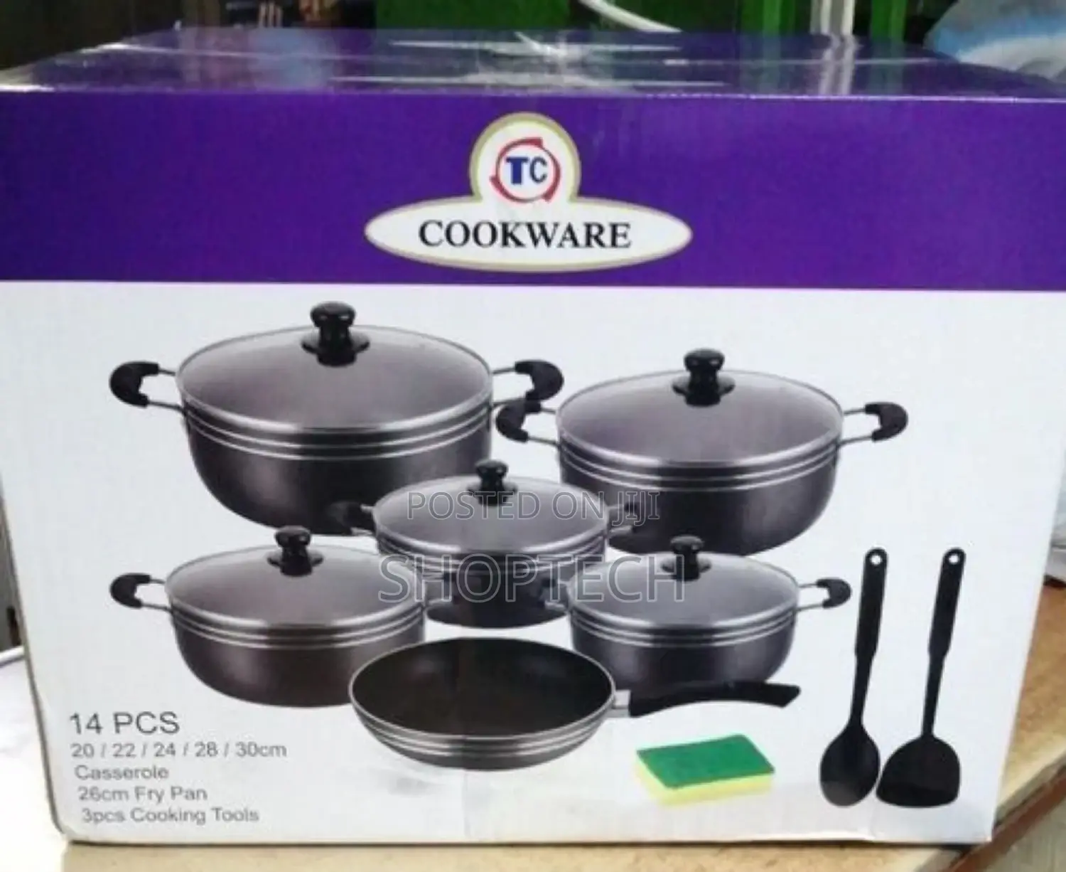 14 Pieces Tc Nonstick Cookware.
