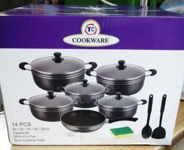 14 Pieces Tc Nonstick Cookware.