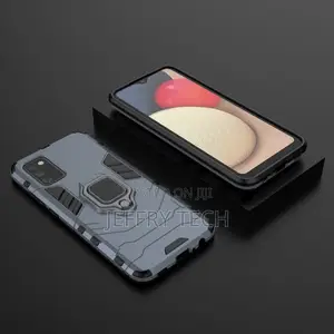 Samsung Galaxy A02S Luxury Ring Back Cover Stand Armor Shock