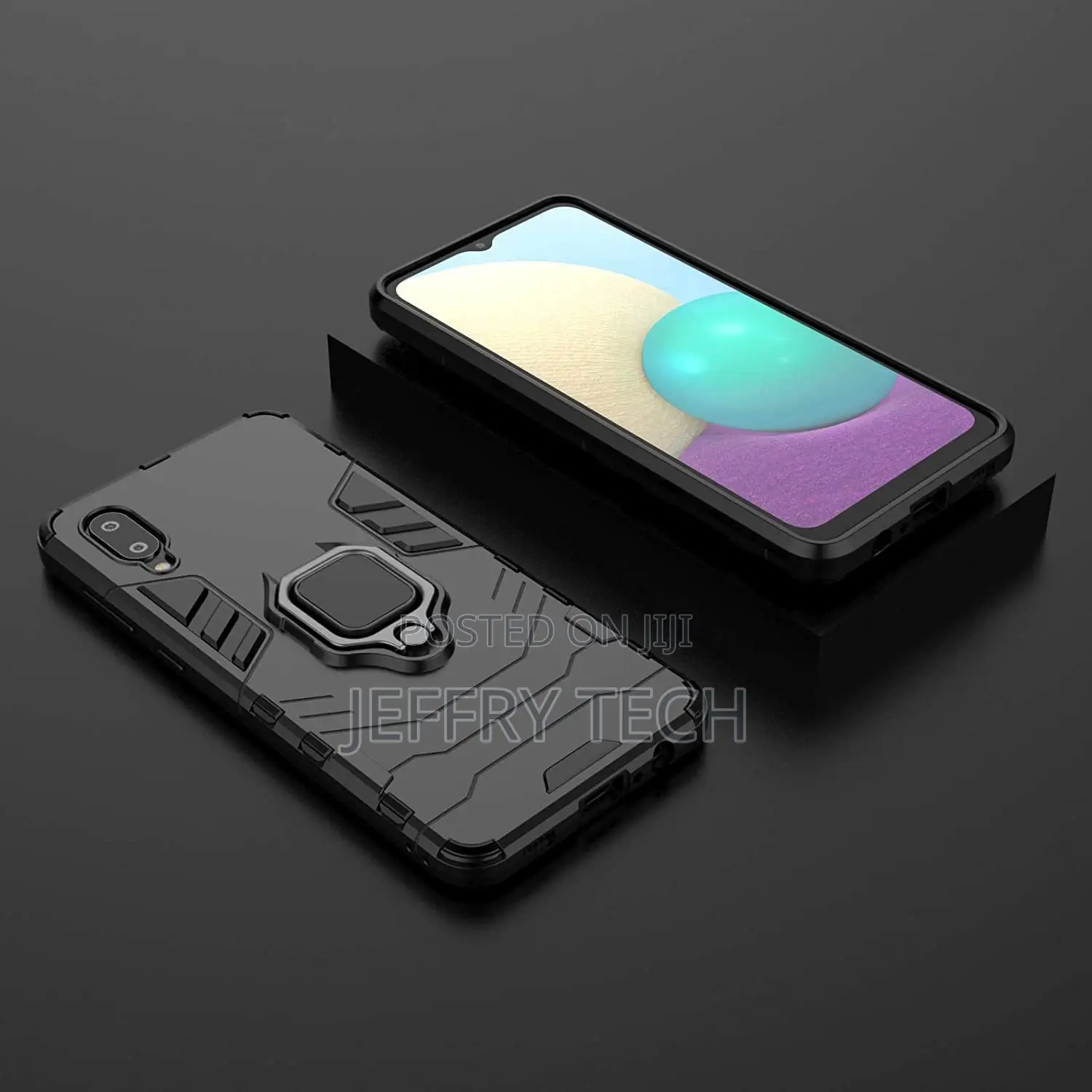 Case for Samsung Galaxy A02, 360 Degree Rotating Ring Holder