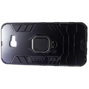 Back Cover With Metal Ring for Samsung Galaxy J4 Plus , Blac
