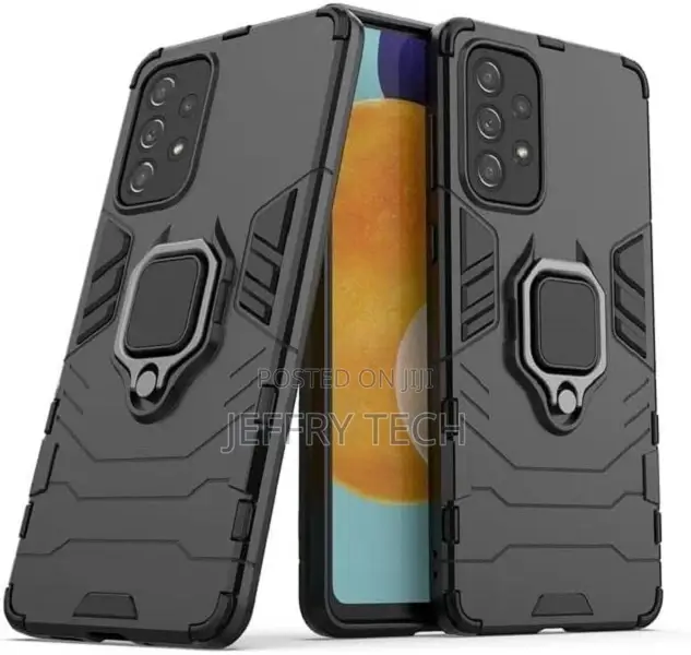 Metal Ring Back Cover for Samsung Galaxy A33 5G (Black)