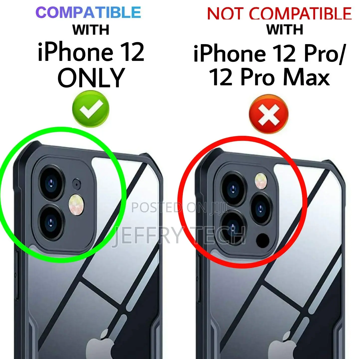 Riggear Xundd Back Cover Case for iPhone 12 (Armor|PC and TP