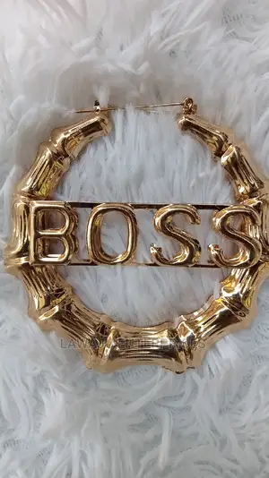 Boss- Bamboo Loop Earrings