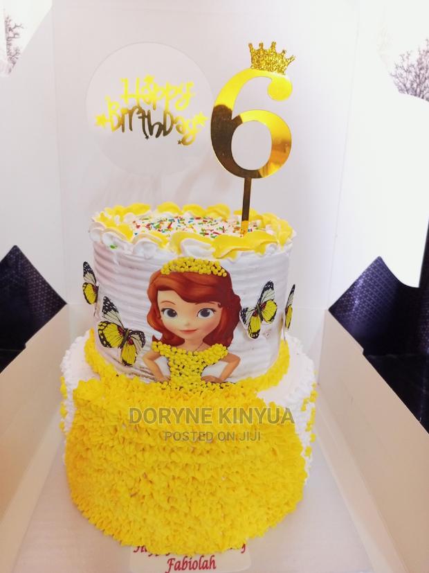 Sofia Birthday Cake Design - main view