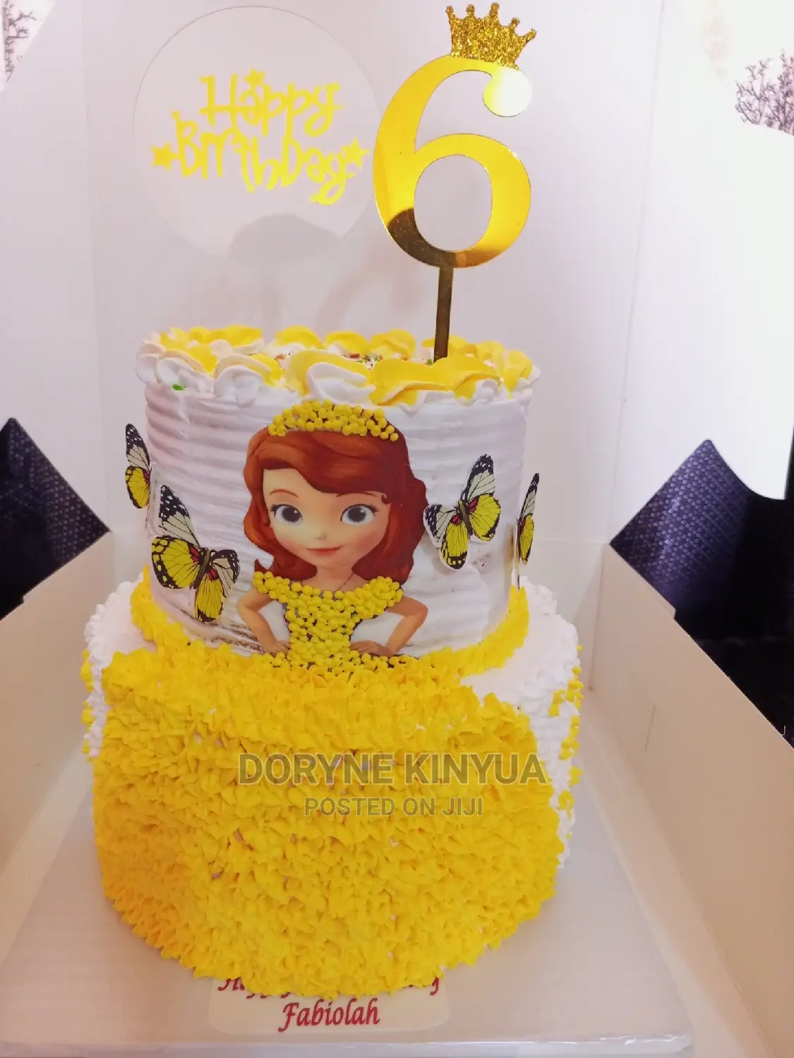 Sofia Birthday Cake Design