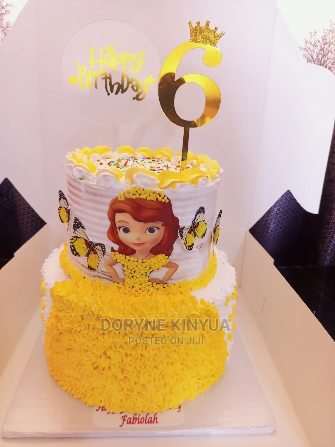 Sofia Birthday Cake Design