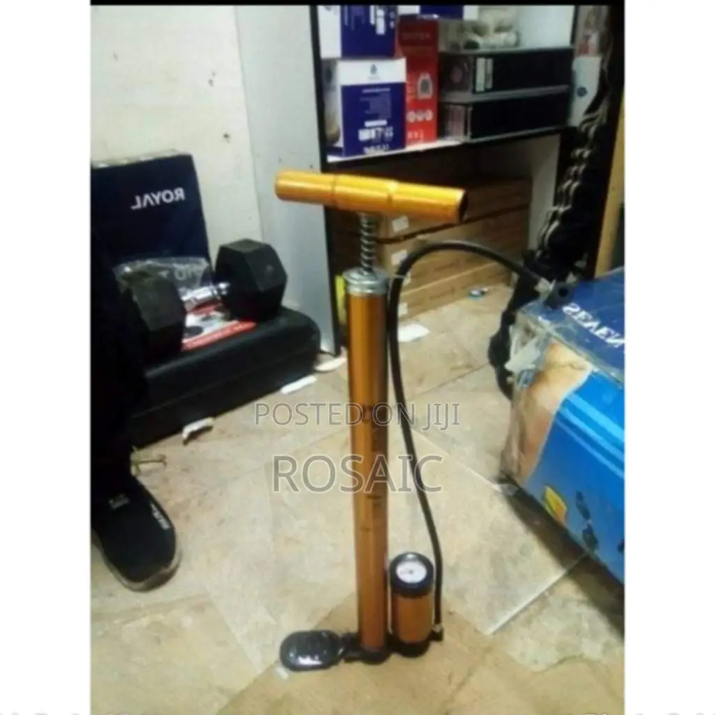 Bicycle Pump With Gauge