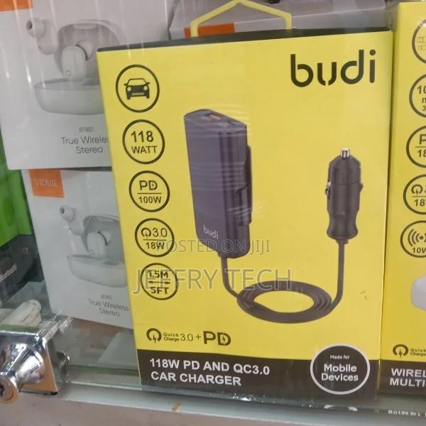Budi 1.5m PD 100W QC 3.0 Car Charger CC069B (Support Laptops