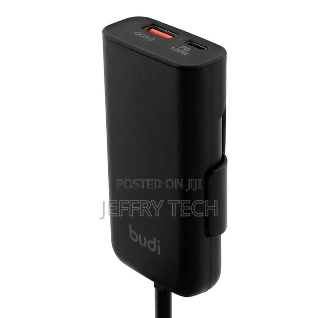 Budi 1.5m PD 100W QC 3.0 Car Charger CC069B (Support Laptops - thumbnail 3
