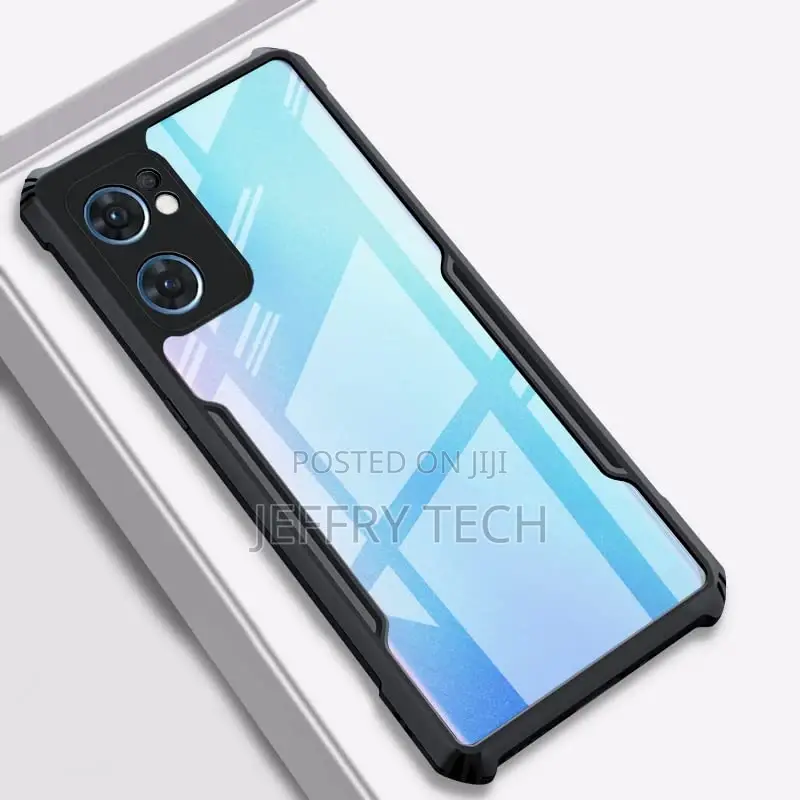 Hard PC Back Cover for Oppo Reno 7 5G (Bumper Frame|Clear)