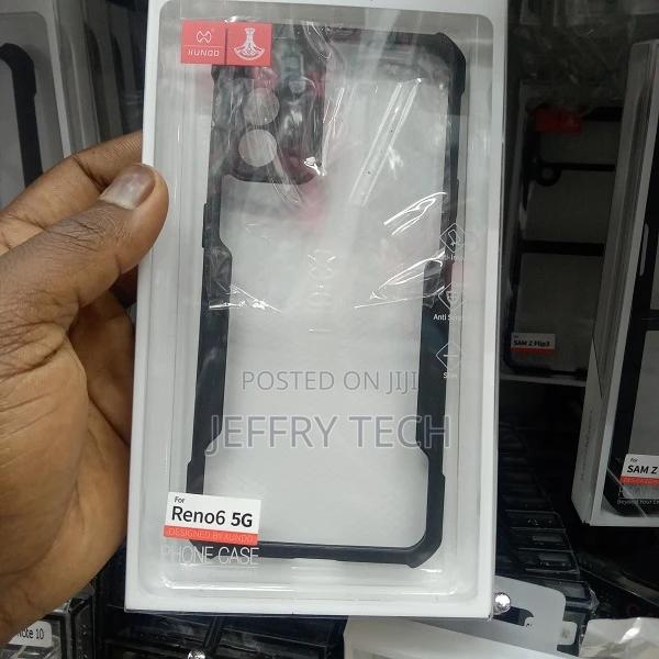 Back Cover for Oppo Reno6 Cover (Transparent, Shock Proof) - thumbnail 2