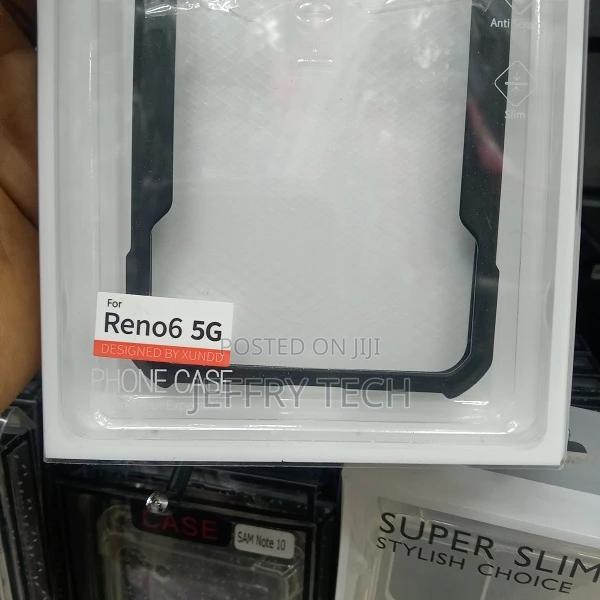 Back Cover for Oppo Reno6 Cover (Transparent, Shock Proof) - thumbnail 3