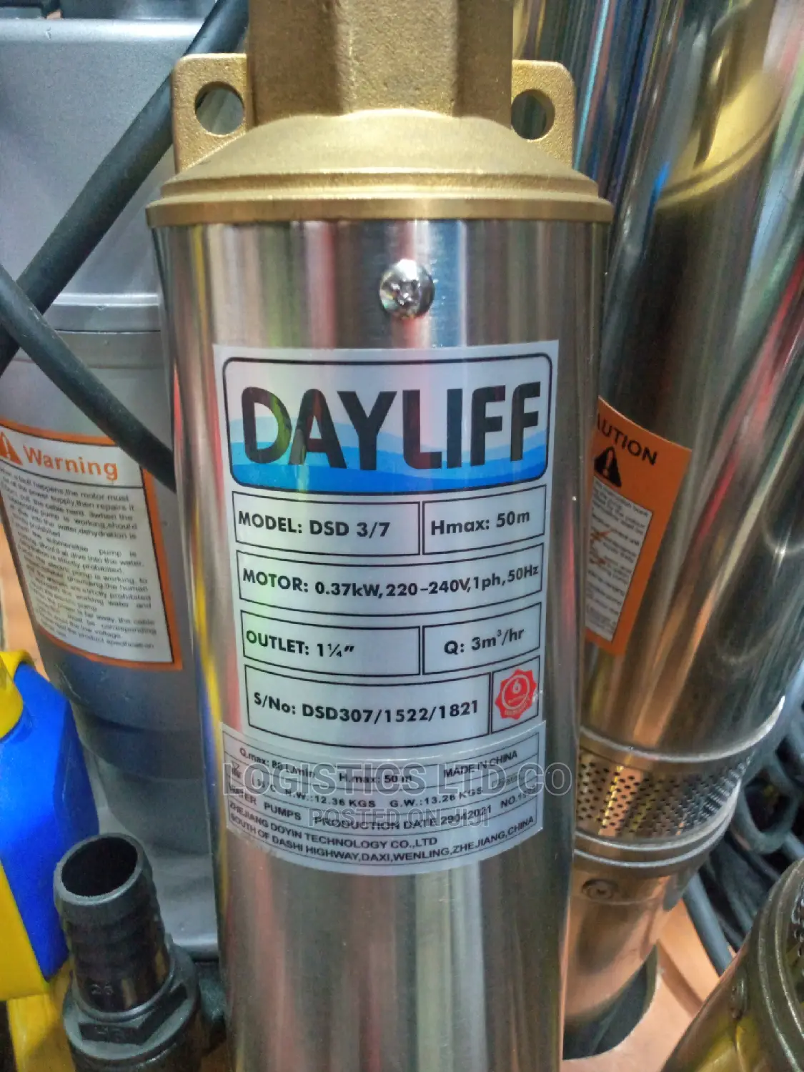 Dayliff DSD 3/7 Well Pump (Hmax50m)