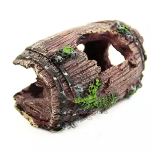Acquarium Damaged Barrel Decor