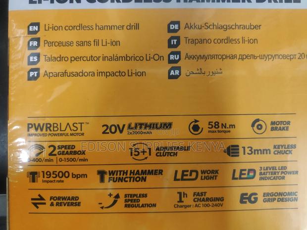 Cordless Drill Hammer Drill Tolsen Drill 20V + 2 Batteries - thumbnail 7