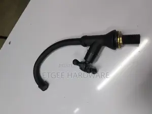 Kitchen Tap Sprout Black Pillar