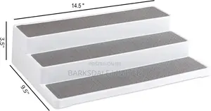 Spice Rack Organizer Cabinet 3-Tier Pantry Non Skid Shelf