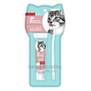 Fresh Friends Milk Flavoured Cat Toothpaste Toothbrush Set - thumbnail 2