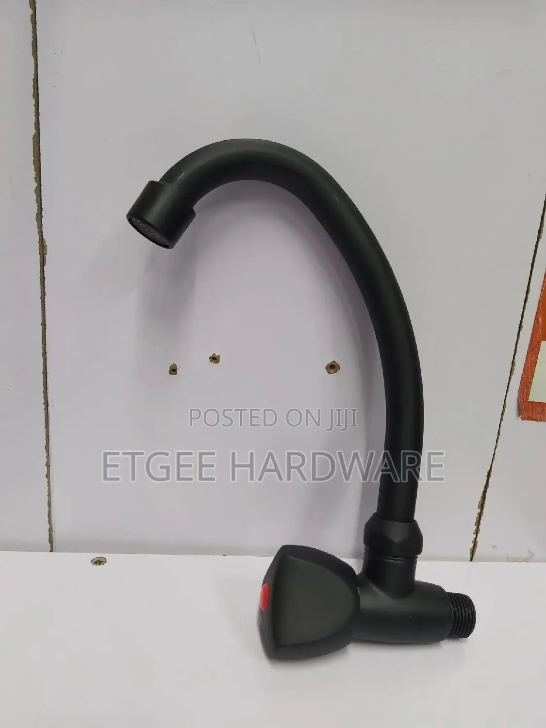 Kitchen Tap Sprout Wall Black