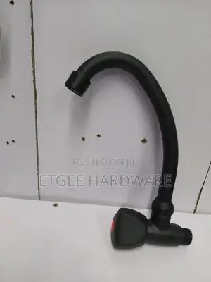 Kitchen Tap Sprout Wall Black