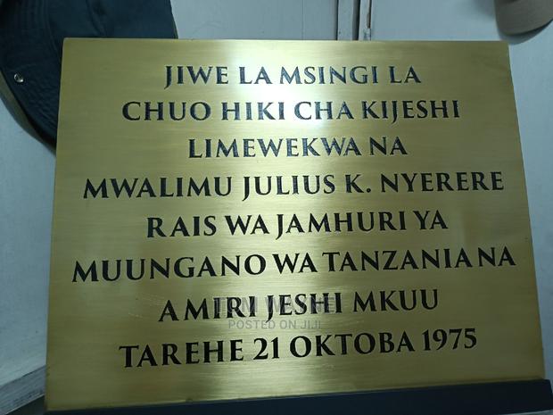 Engraved Brass Plaques for Church and Project Launching