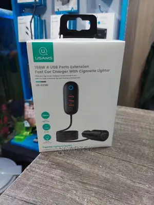 Fast Car Charger With Cigarette Lighter