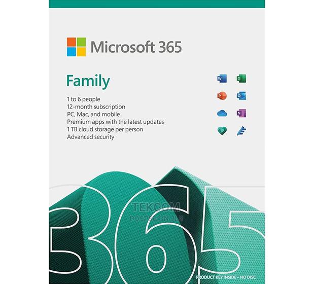 Microsoft Office 365 Family - 1 Year Media Less 6 Users - main view