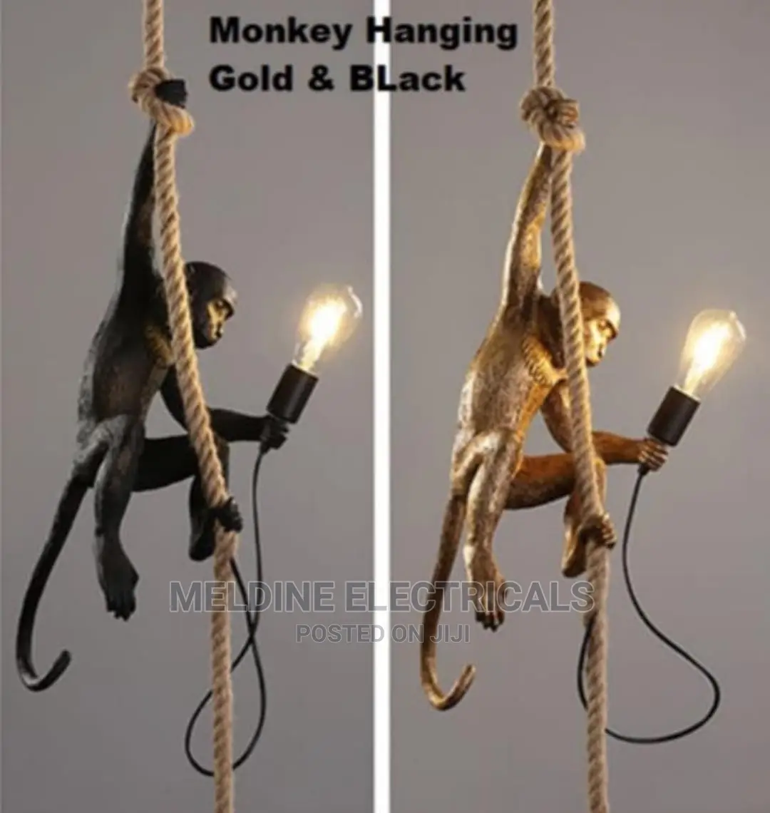 Monkey Hanging Wall Light Light