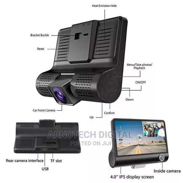 3way Car Dashcam Camera - thumbnail 2
