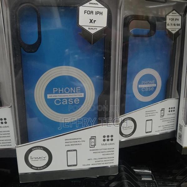 IPAKY iPhone Xr Anti-Drop Hybrid Case - Black - main view