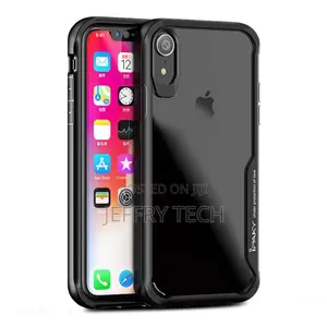IPAKY iPhone Xr Anti-Drop Hybrid Case - Black