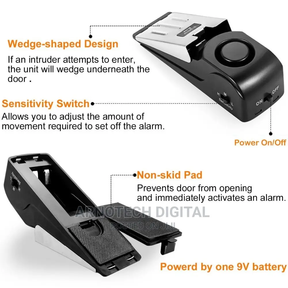 Anti-Burgler Intelligent Alarm Door Stopper