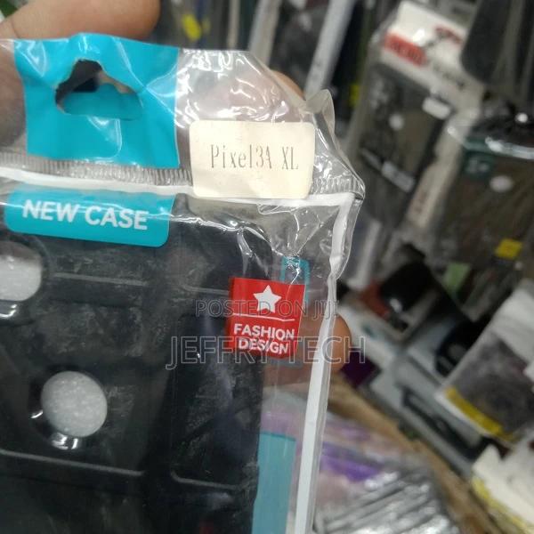 Back Cover for Google Pixel 3A XL (Black, Rugged Armor) - thumbnail 3