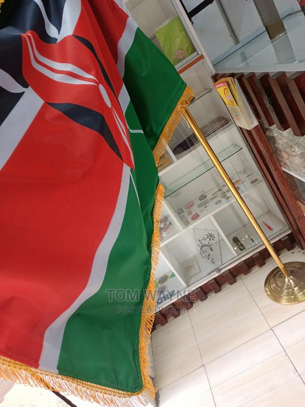 Office Flag Pole, Golden Flag Pole, Silver Flag Pole - thumbnail 3