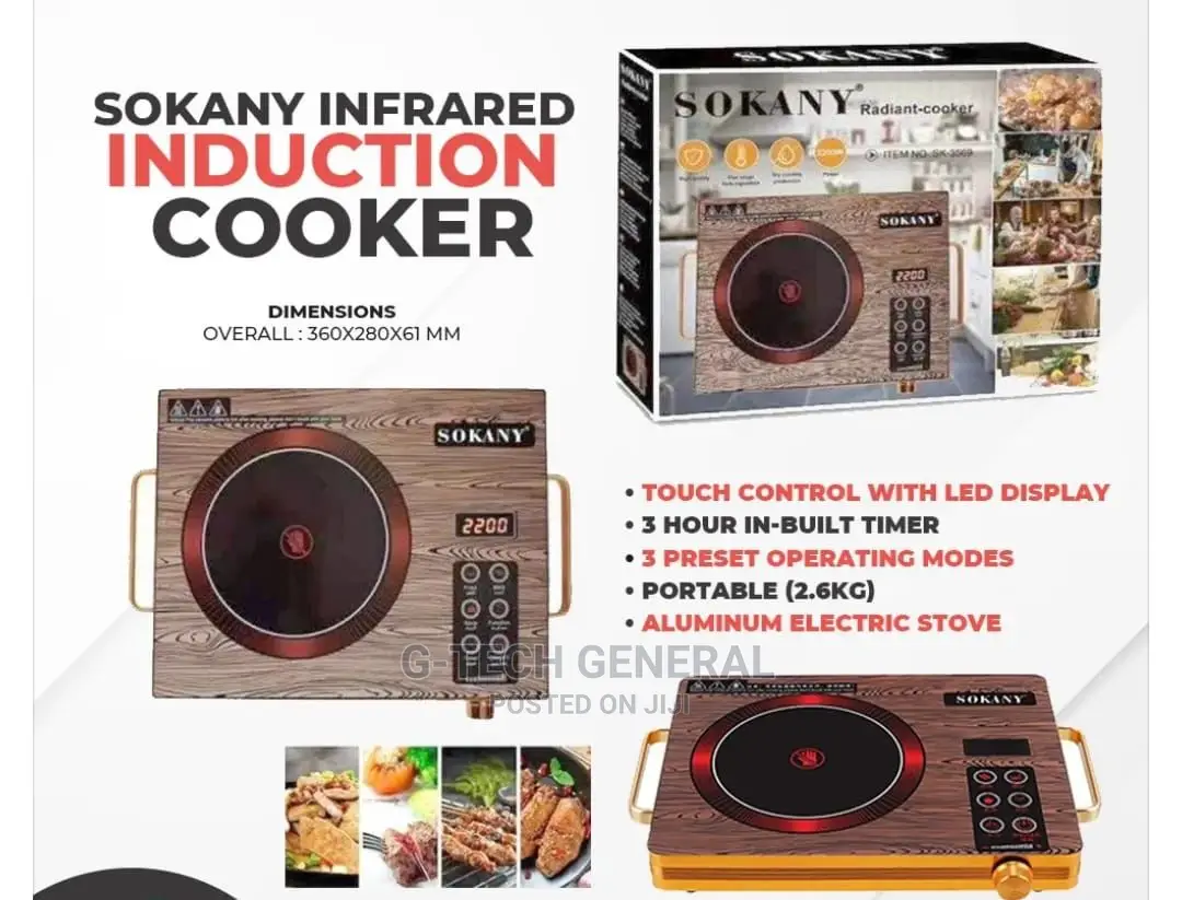 Sokany Electric Induction Cooker Single Plate Smart Cooker