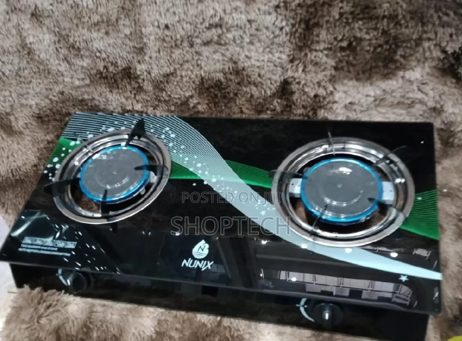 2 Double Burner Gas Stove Infrared Cooker.