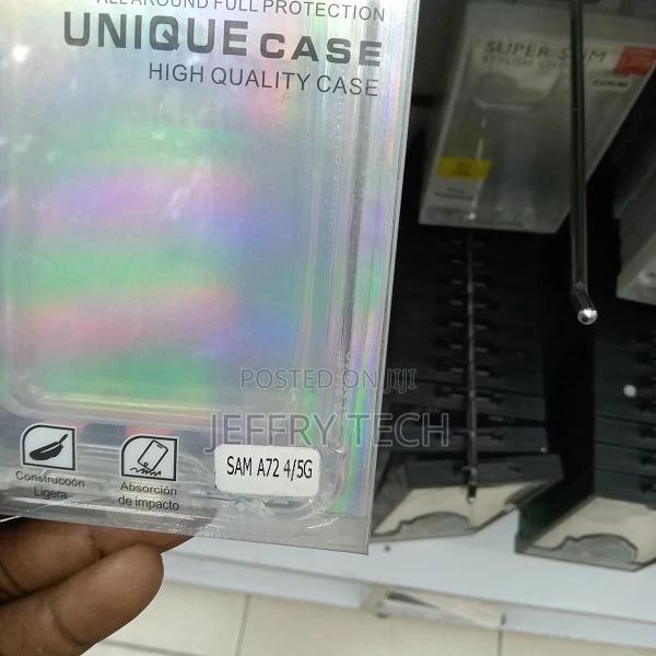 Samsung A72 Case Clear Transparent Reinforced Corners TPU Sh - thumbnail 3