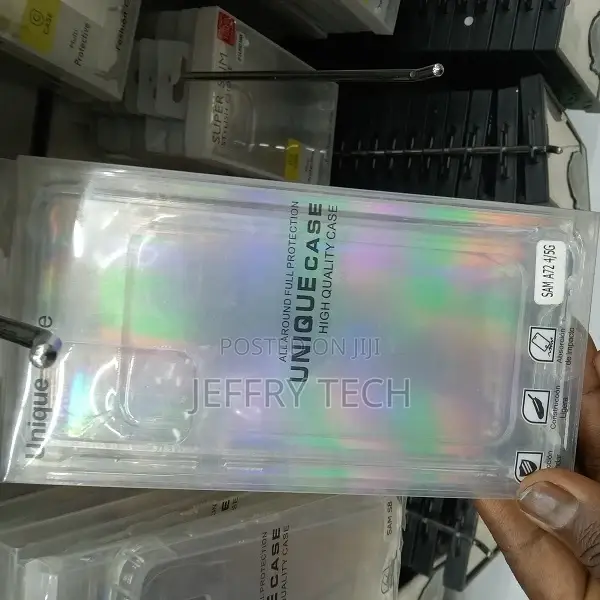 Samsung A72 Case Clear Transparent Reinforced Corners TPU Sh