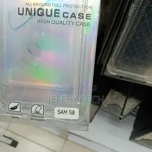 Case Compatible With Galaxy S8, Clear Shockproof Bumper Case