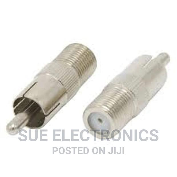 RCA to F Adapter RCA Male to F Type Female Straight Plug RF