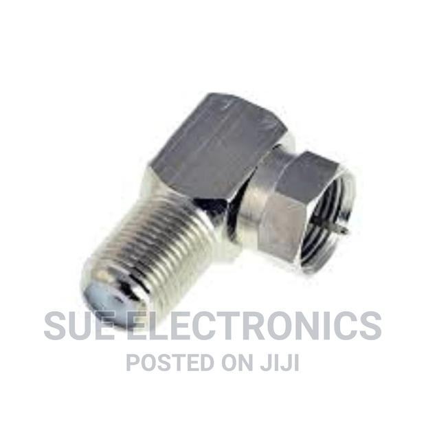 F Type 90° Female to Male Connector